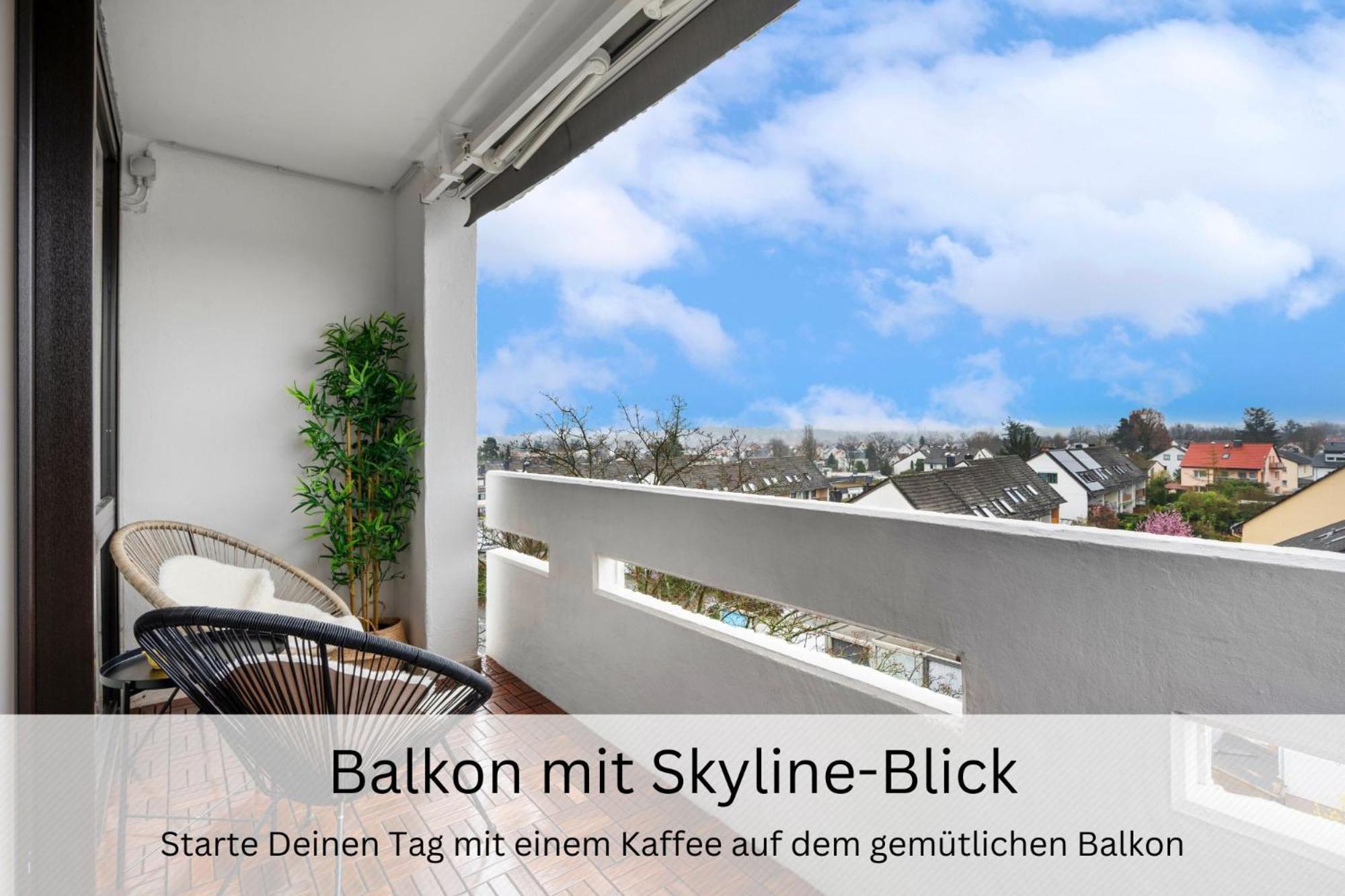 Appartamento Urban Jungle Industrial Parkplatz Balkon Business Dreieich Esterno foto